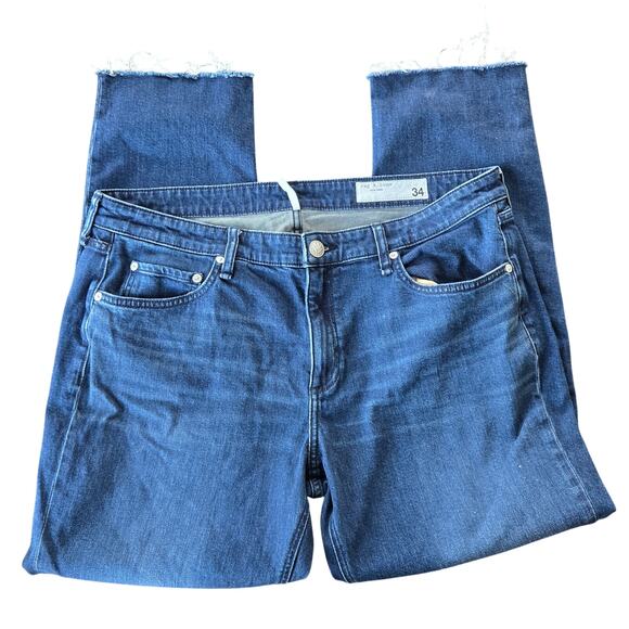 Rag & Bone Dre Slim Boyfriend - Ella Low-Rise Vintage Stretch Jean Size 34 - Picture 5 of 12